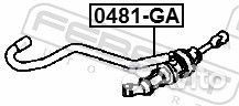 Цилиндр сцепления главный 0481GA Febest