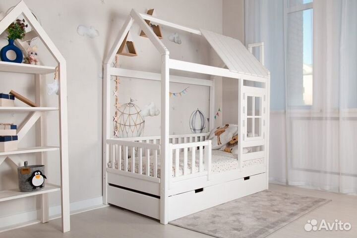 Кровать-домик с матрасом 180х80