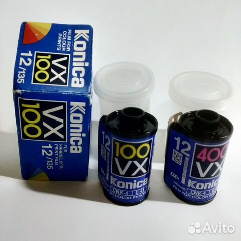 Фотопленка 2 шт.: Konica VX100 и Konica VX400