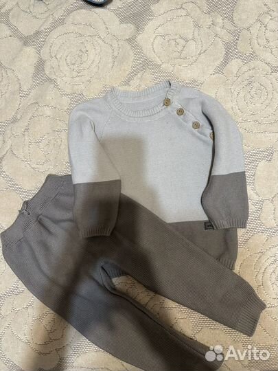 Вязаный костюм детский