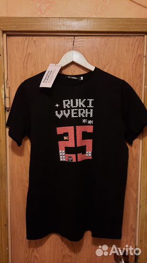 Руки вверх футболка 25 лет размер L черная