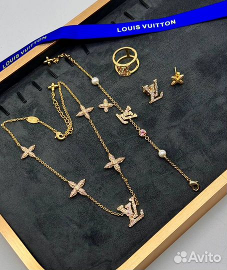 Серьги Чокер Кольцо Браслет Louis Vuitton