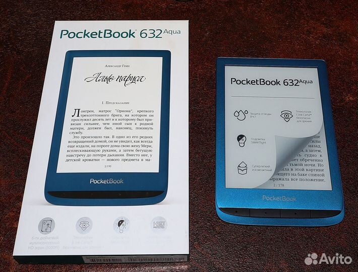 Электронная книга Pocketbook 632 Aqua с обложкой