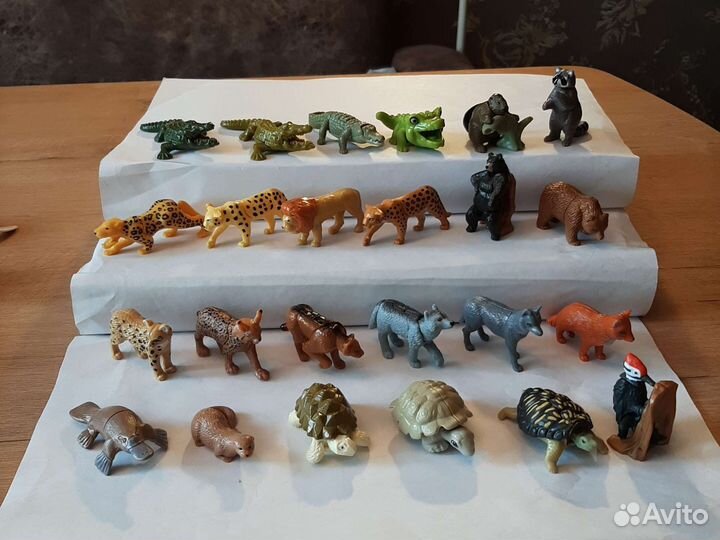 Игрушки из киндер сюрприза животные