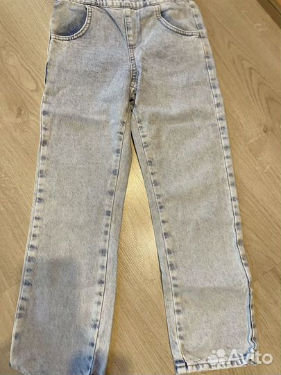 Джинсовый комбинезон для девочки 122