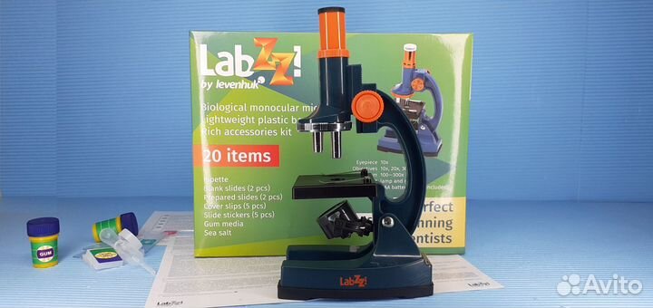 Биологический микроскоп Labzz от 100х до 300крат