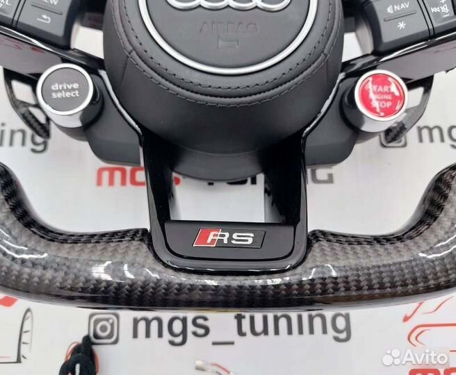 Руль Audi RS карбон подушка Ауди A7 4K RS7 2017+