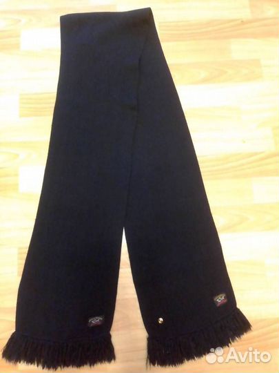 Шарф муж Италия Пауль Шарк оригинал шерсть 195х25