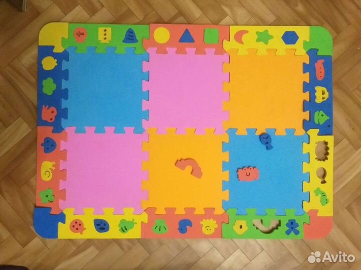 Аква коврик с пазлами