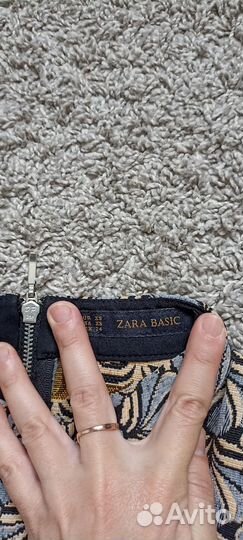 Платье zara жаккард, 34