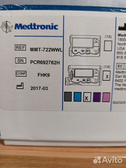 Инсулиновая помпа medtronic 722 с мониторингом