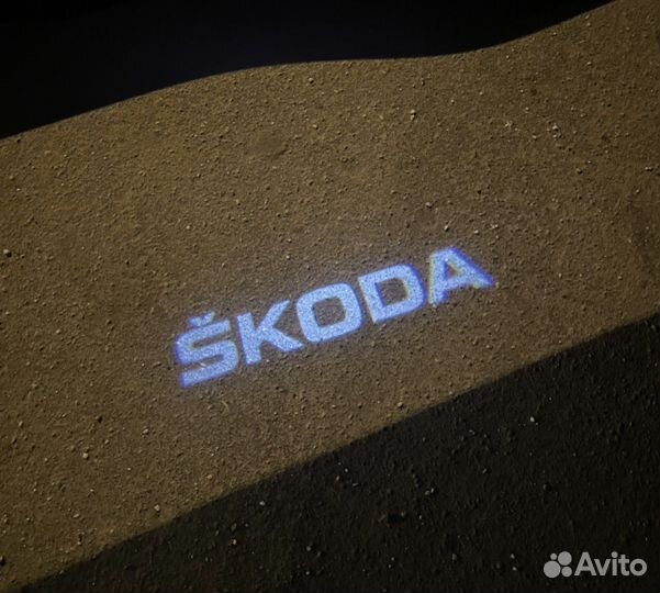 Плафоны в двери skoda