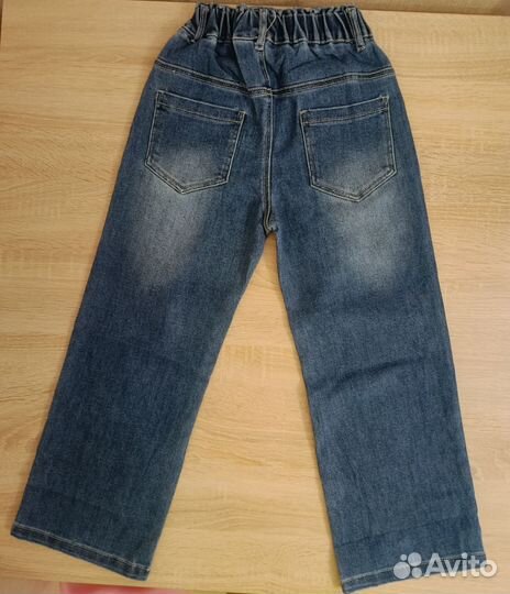 Джинсы новые для девочки 122
