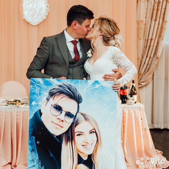 Казань печать картин портреты по фото на холсте