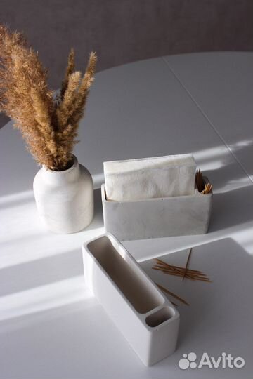 Салфетница из гипса