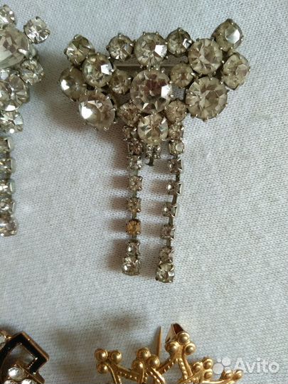 Броши, кулон винтаж чехия СССР