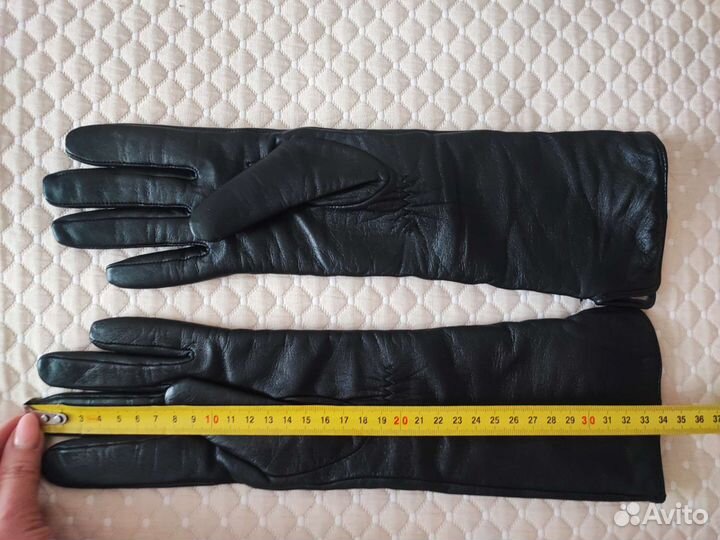 Перчатки женские Labbra кожаные новые длинные р 7