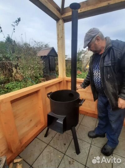 Печь для казана Берель 360 К на 10-12 л