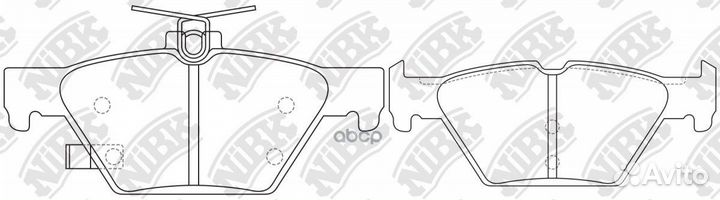 Колодки тормозные PN7804 NiBK