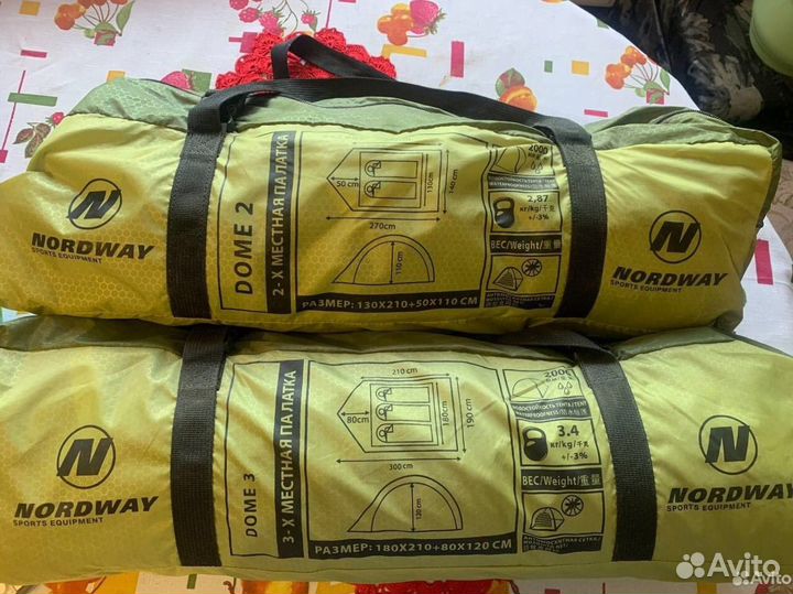Палатка туристическая 3 местная