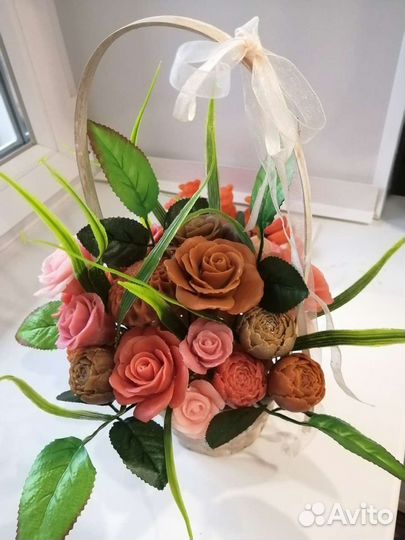 Букет из мыльных цветов. Мыльный букет