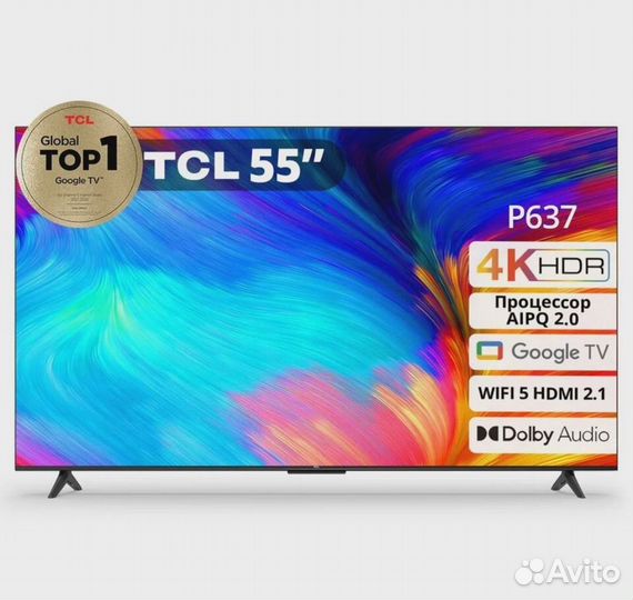 Новый 4K телевизор TCL 55