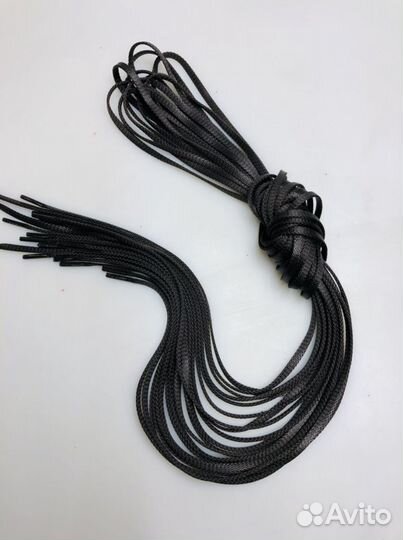 Шнурки обувные вощёные коричневые