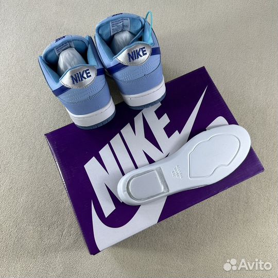 Кроссовки под заказ Nike Dunk Low SB Blue Fury