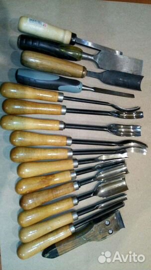Резцы стамески по дереву и цикля
