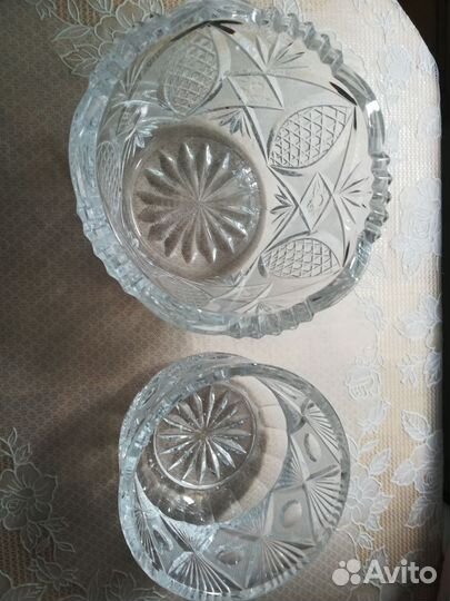 Ваза хрустальная