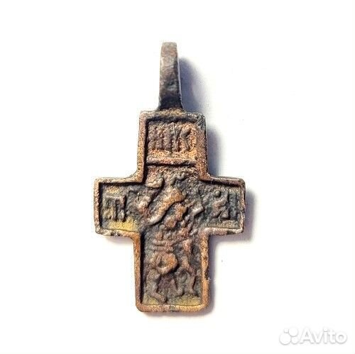 Православный крест Никита Бесогон. 17 век. Бронза