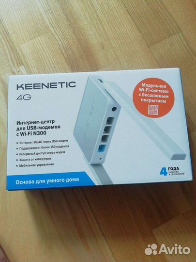 Wi fi роутер keenetic 4g kn-1212-01,новый