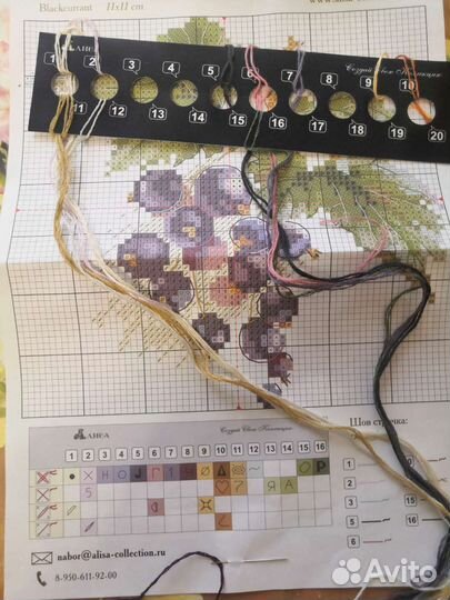 Остатки наборов для вышивания крестом