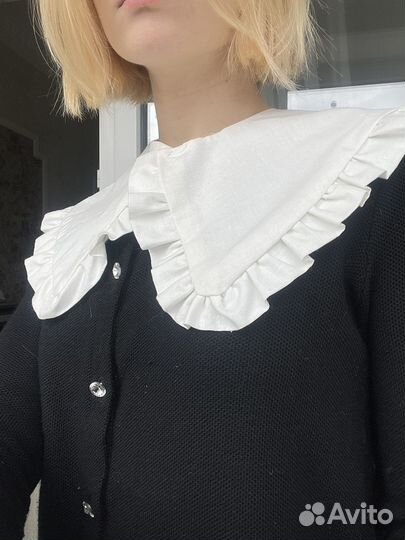 Накладной съемный воротник ручной работы