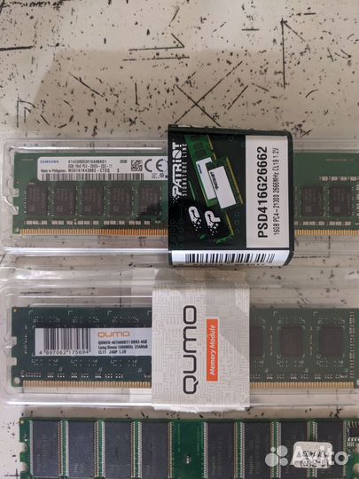 Оперативная память ddr1, 3, 4