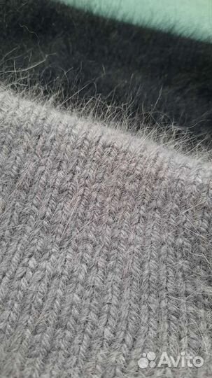 Котошапка из пуха норки, ангоры