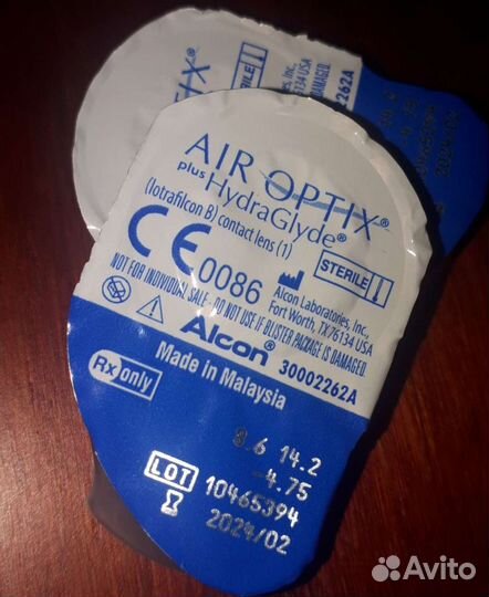 Эйр оптикс. Air optix