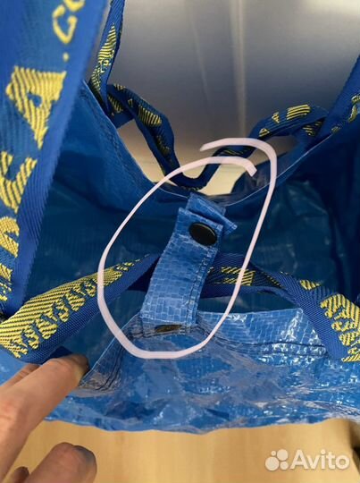 Сумка синяя новая IKEA икеа