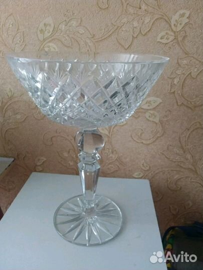 Винтажная хрустальная ваза (СССР)