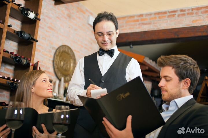 Официант с проживанием Сочи