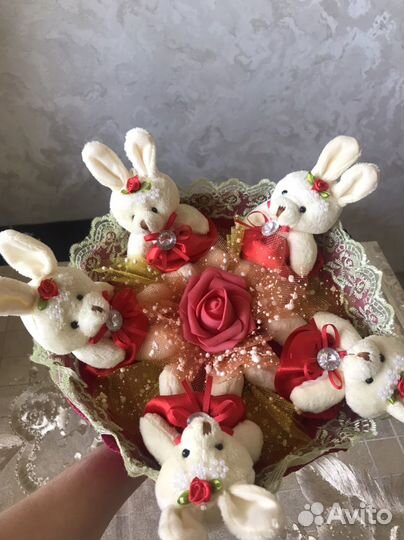 Букеты из мягких игрушек для девочек