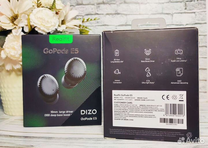 Беспроводные наушники Realme Dizo GoPods E5