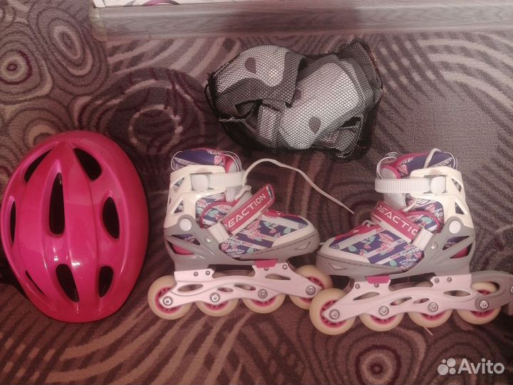 Роликовые коньки детские раздвижные