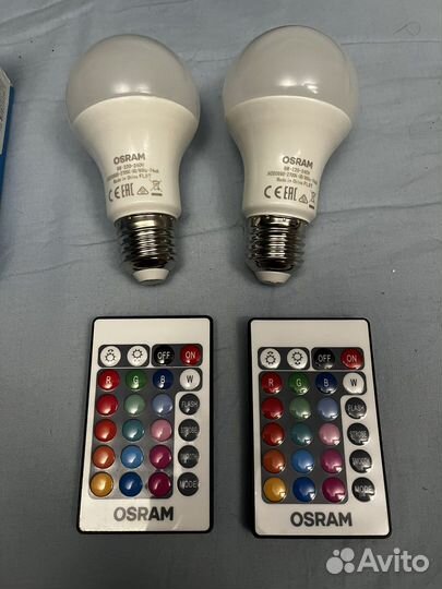 Цветные лампочки LED RGB+W E27 салют