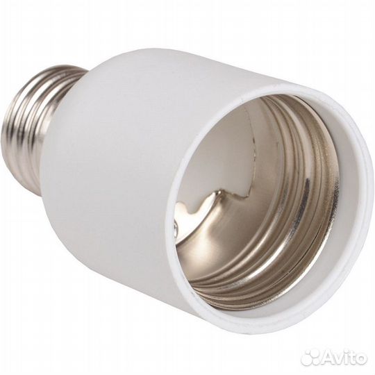 Переходник пластиковый Е27-Е40 iEK пр27-40-К02, бе