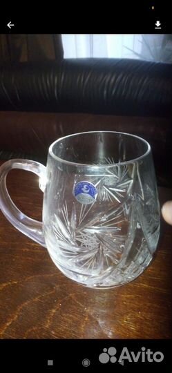 Бокал для пива хрустальный