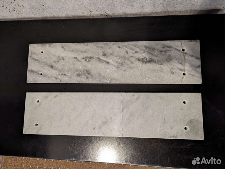 Накладки для полочки зик мрамор с дефектом
