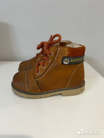 Ботинки детские, нубук, 21 р