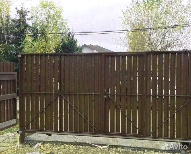 Откатные ворота под ключ