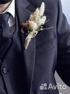 Букет невесты бутоньерка для жениха